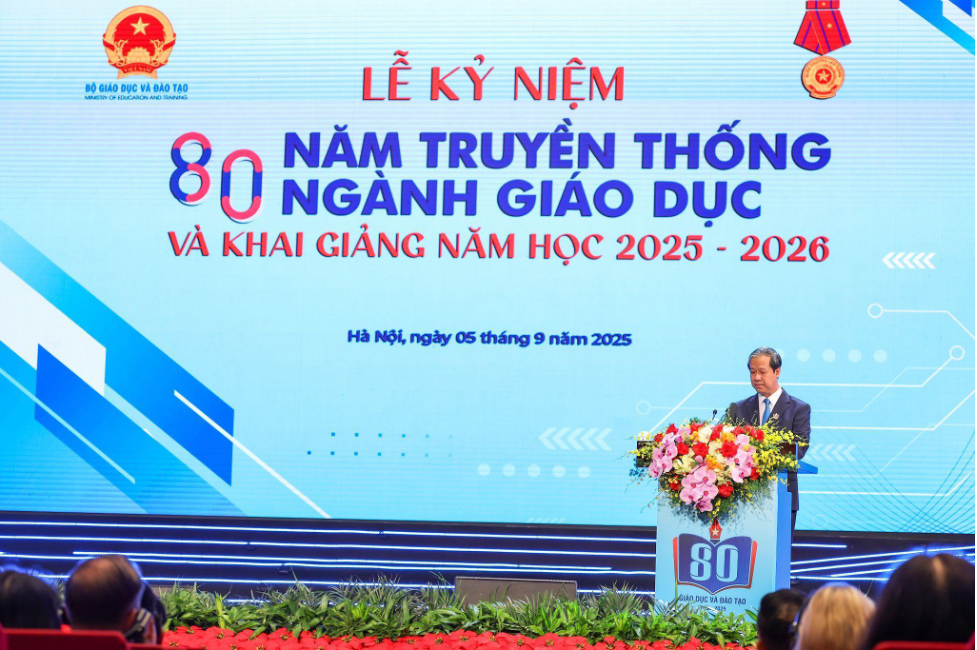 Lễ kỷ niệm 80 năm truyền thống ngành Giáo dục và khai giảng năm học 2025 - 2026- Ảnh 2.