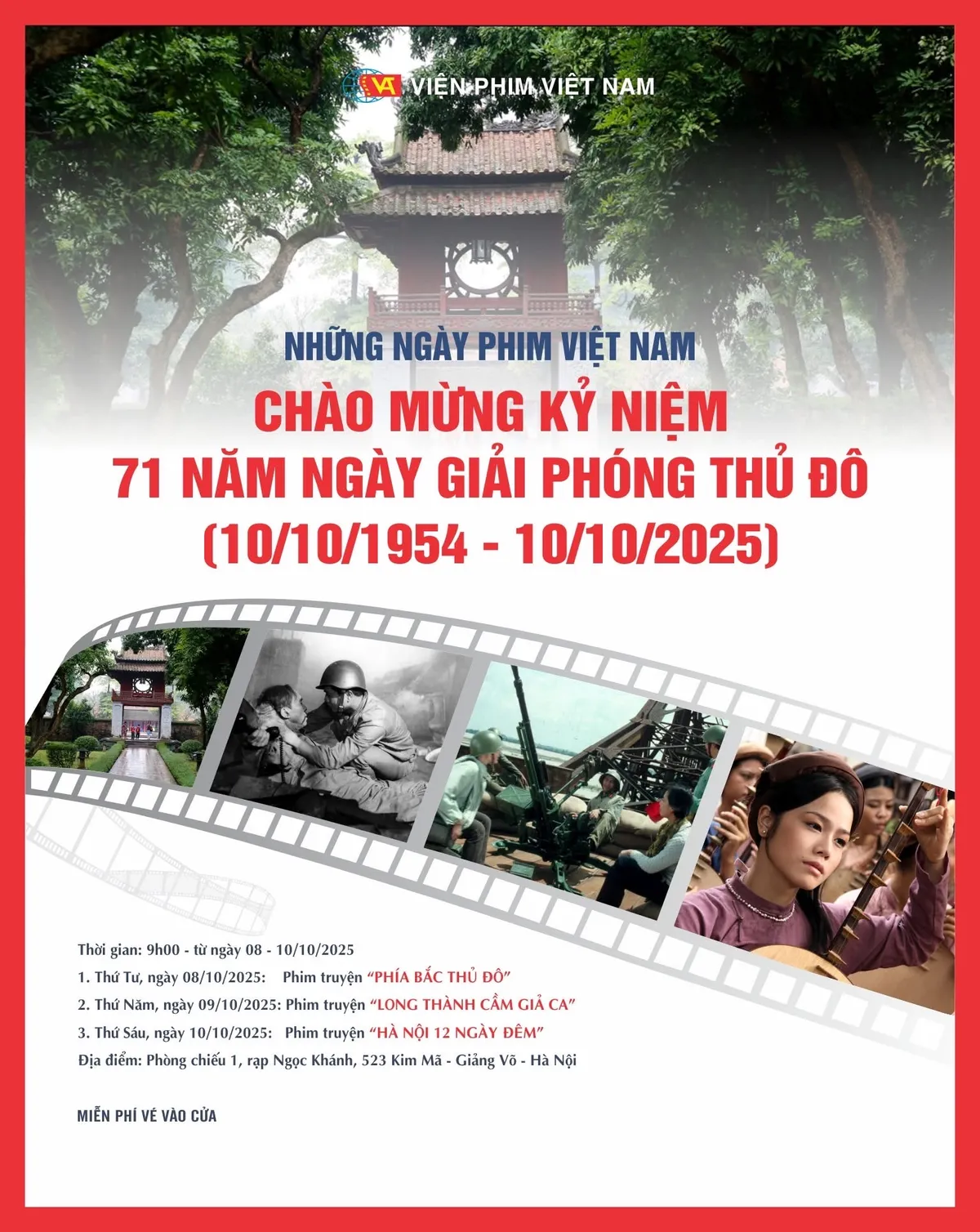  Chiếu lại Long thành cầm giả ca nhân kỷ niệm 71 năm Giải phóng Thủ đô - Ảnh 1.