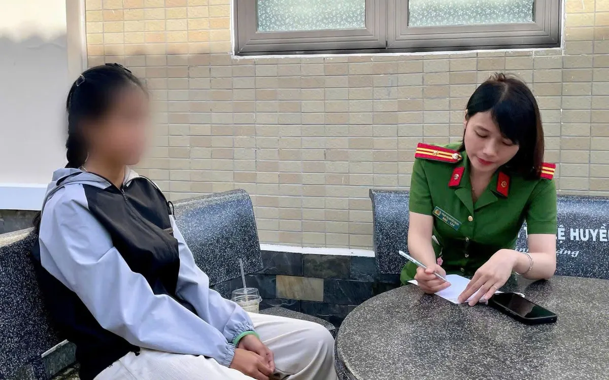 Nữ sinh viên bị thao túng tâm lý nhằm 'chiếm đoạt tài sản online'. (ảnh: Công an Đà Nẵng)