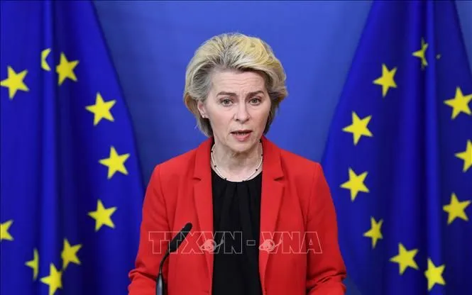 Chủ tịch Ủy ban châu Âu Ursula von der Leyen (Ảnh: AFP/TTXVN)