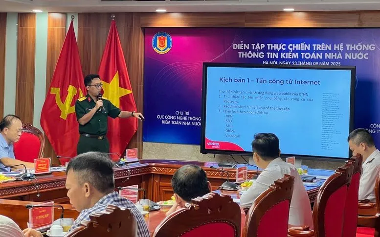 Kiểm toán Nhà nước diễn tập thực chiến an toàn thông tin - Ảnh 1.