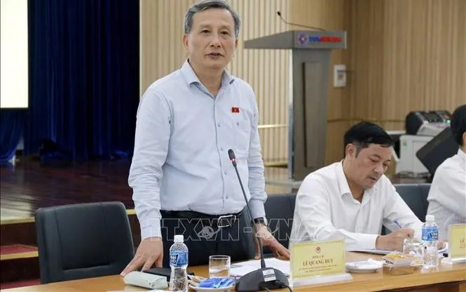 Ông Lê Quang Huy, đại biểu Quốc hội khóa XV thuộc Đoàn đại biểu Quốc hội tỉnh Lâm Đồng. Ảnh: Nguyễn Thanh/TTXVN