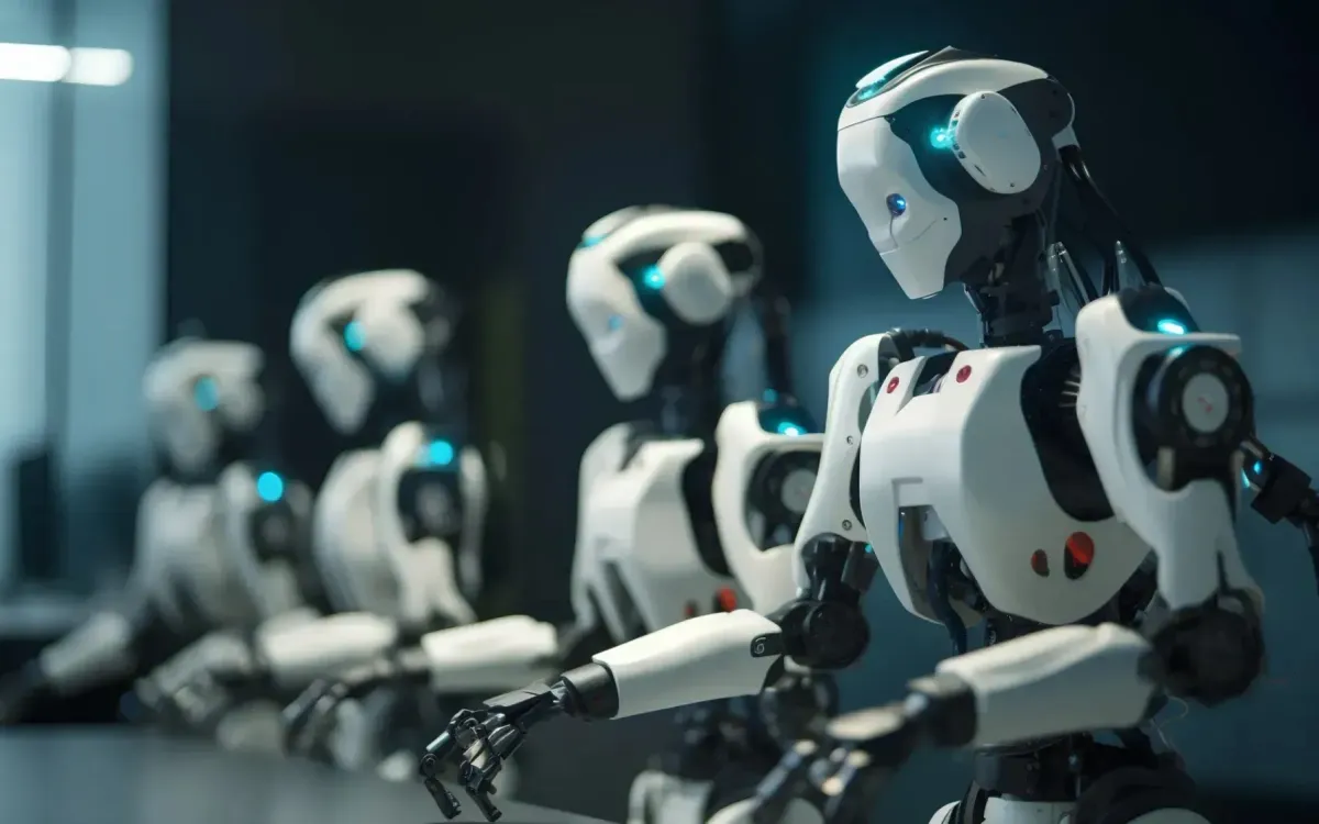 Robot sạc di động cho xe điện