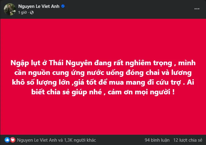 Các nghệ sĩ ủng hộ đồng bào Thái Nguyên vượt bão lũ - Ảnh 10.
