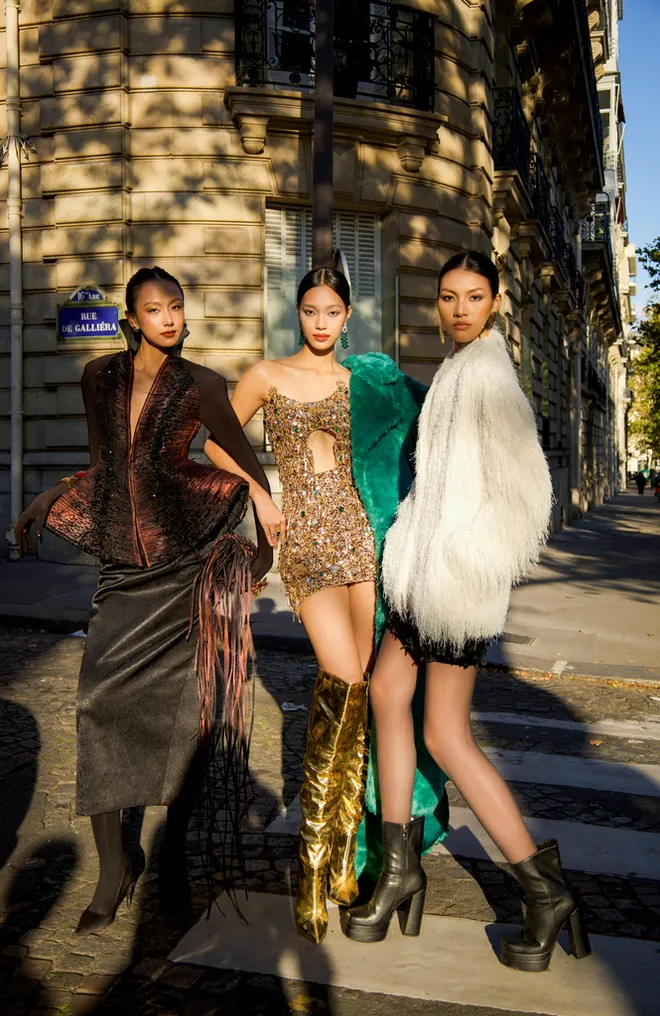Top 3 Vietnam's Next Top Model 2025 thu hút sự chú ý tại Tuần lễ Thời trang Paris - Ảnh 2.